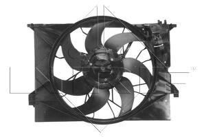 Ventilator radiator (cu carcasa) MERCEDES Clasa S (C216), S (W221) 2.2D-5.5 intre 2005-2013