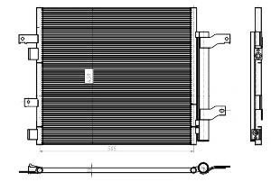 Radiator AC condensator cu uscator potrivit JAGUAR F-TYPE, XF I, XF SPORTBRAKE, XJ, XK II 2.0-5.0 03.06-