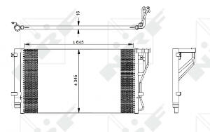 Radiator AC condensator cu uscator potrivit KIA CARENS III 1.6 2.0 09.06-